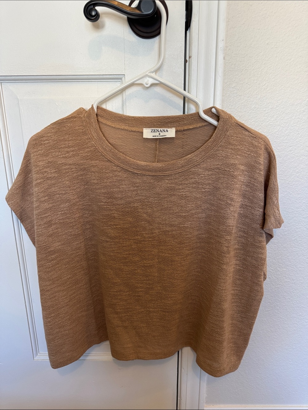 Zenana Boxy Short Sleeve Top